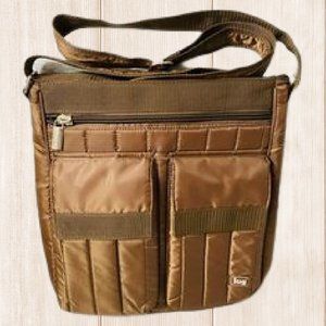 Lug Chocolate Brown Happy Camper Crossbody Bag